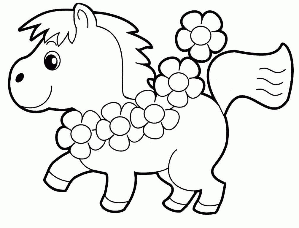 Easy Coloring Pages For Kids - Coloring Home