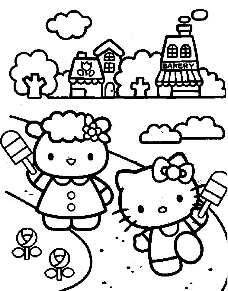 Coloring Pages Hello Kitty - Coloring Home