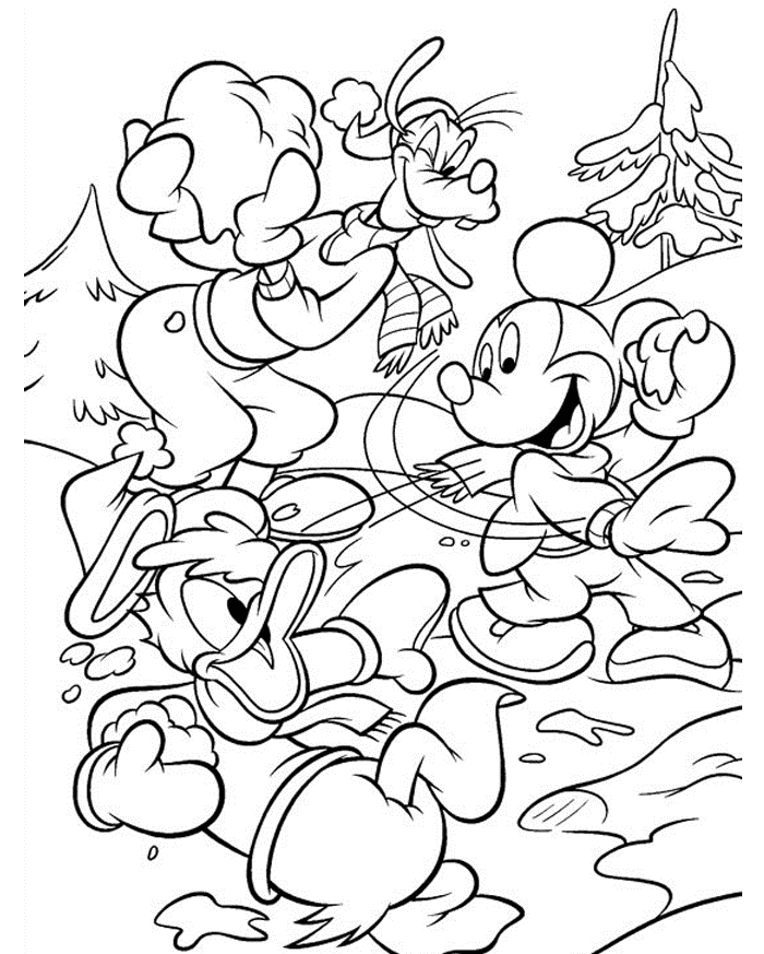 Disney Winter Coloring Pages   Coloring Home