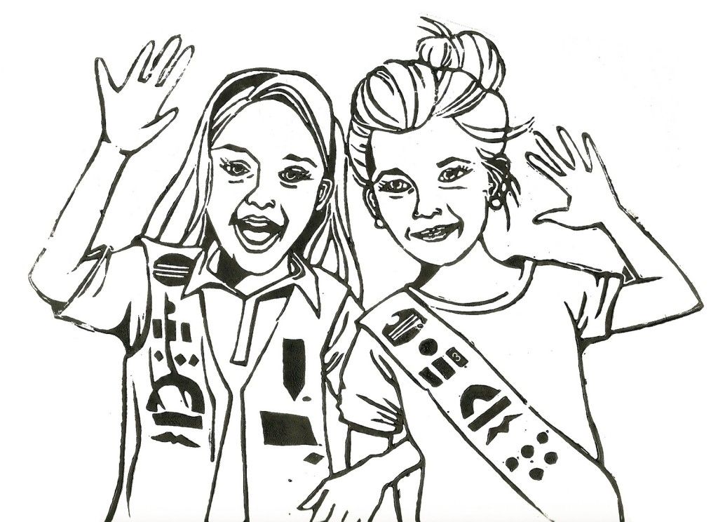 Girl Scout Promise Coloring Page - Coloring For KidsColoring For Kids