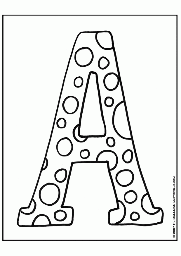 letters a Colouring Pages (page 2)
