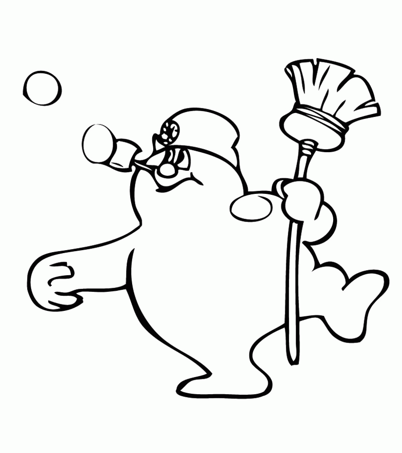Activity Frosty The Snowman In Winter Coloring Pages - Winter 
