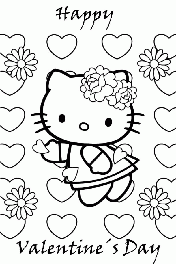 Kitty Pictures To Color - Coloring Home