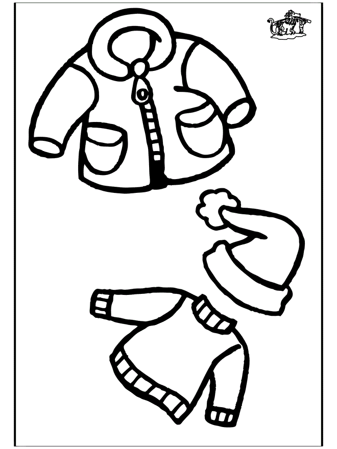 winter clothing Colouring Pages (page 2)