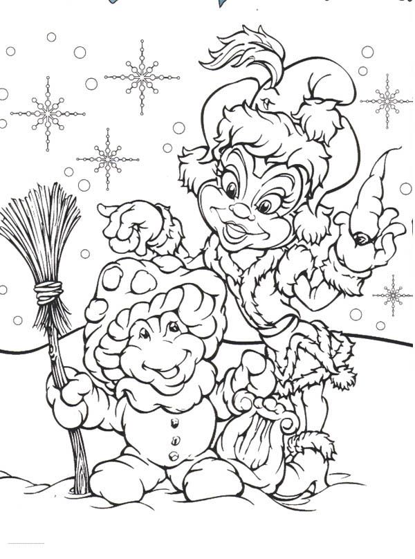 Efteling and Snowman Coloring Pages : Batch Coloring