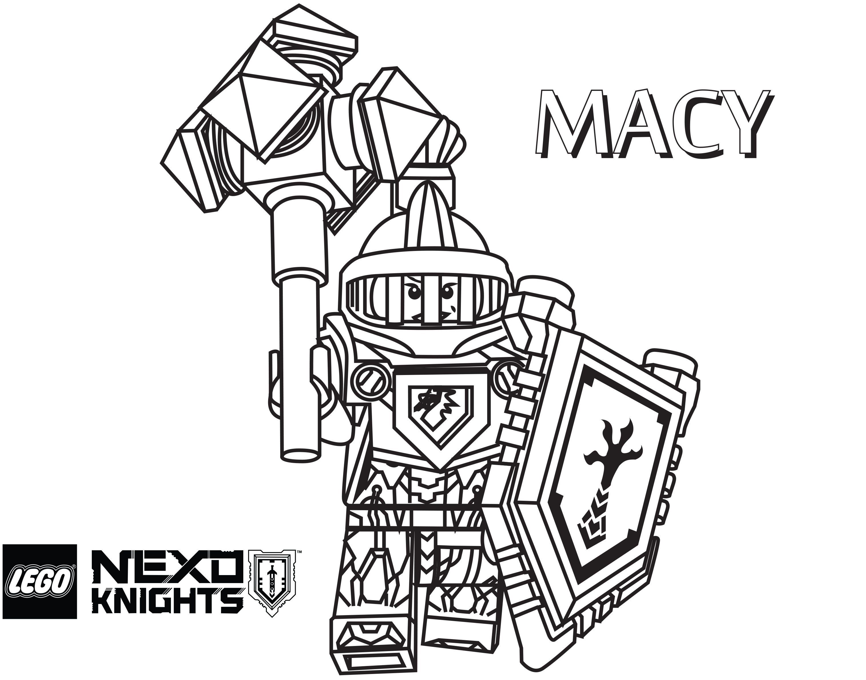 Lego Nexo Knights Coloring Pages Coloring Home