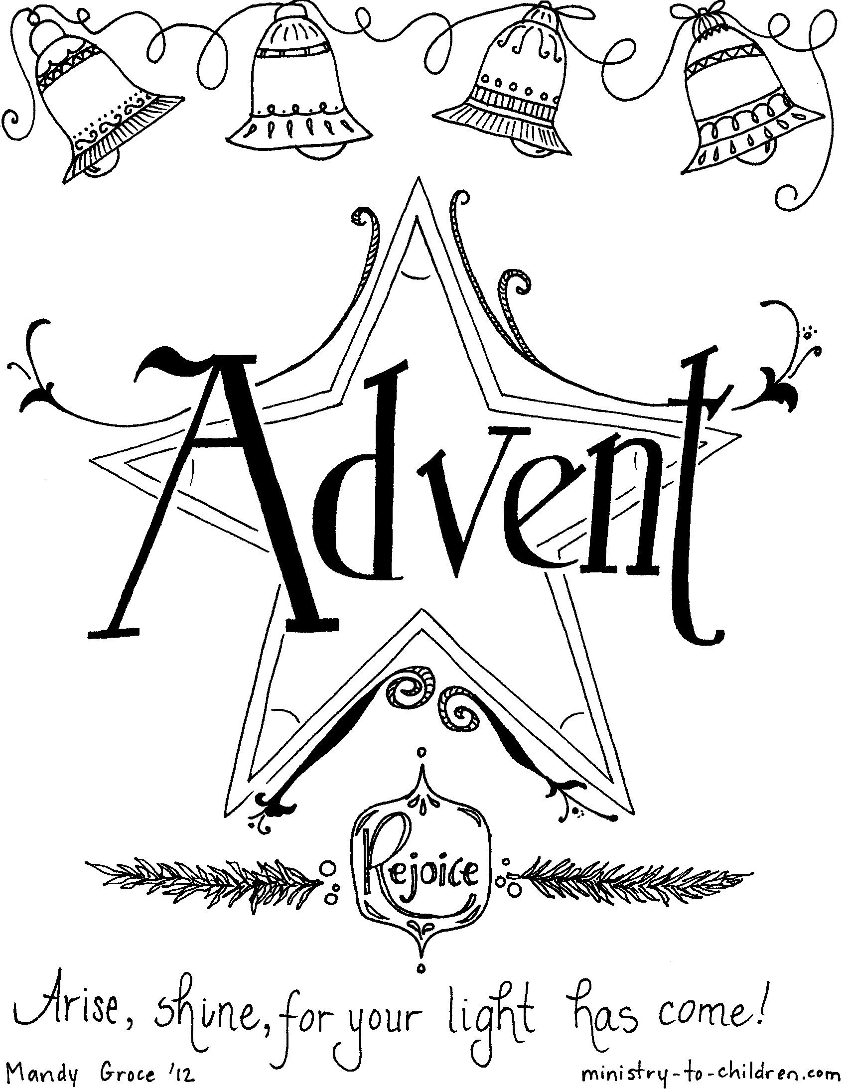 Advent Coloring Page. . christmas kindergarten worksheets candles ...