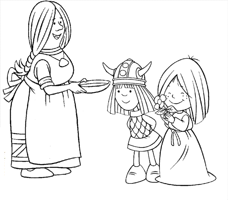 vicky the viking characters coloring pages  coloring home