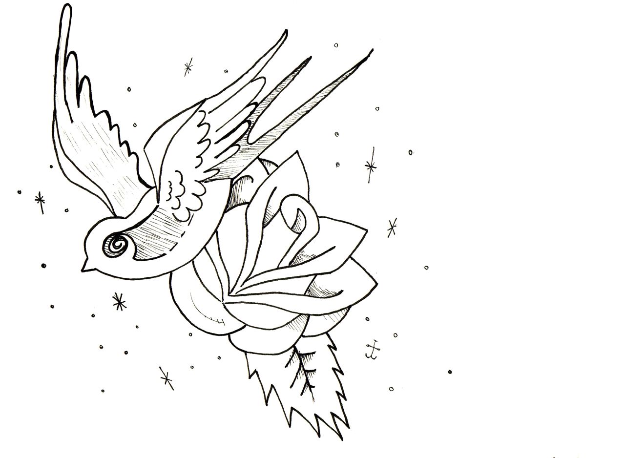 Birds And Flowers Coloring Pages - Coloring Home
