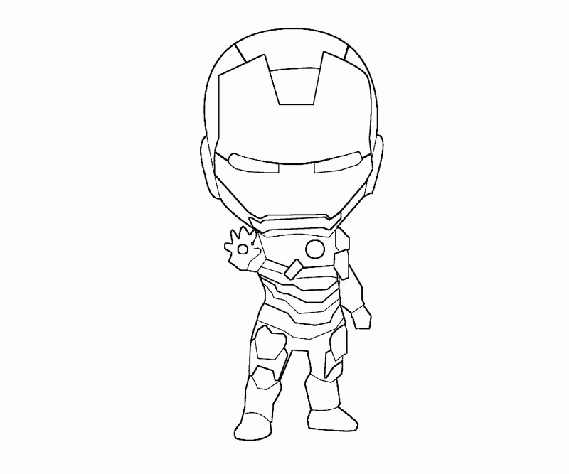 Baby Iron Man Coloring Pages Sketch Coloring Page