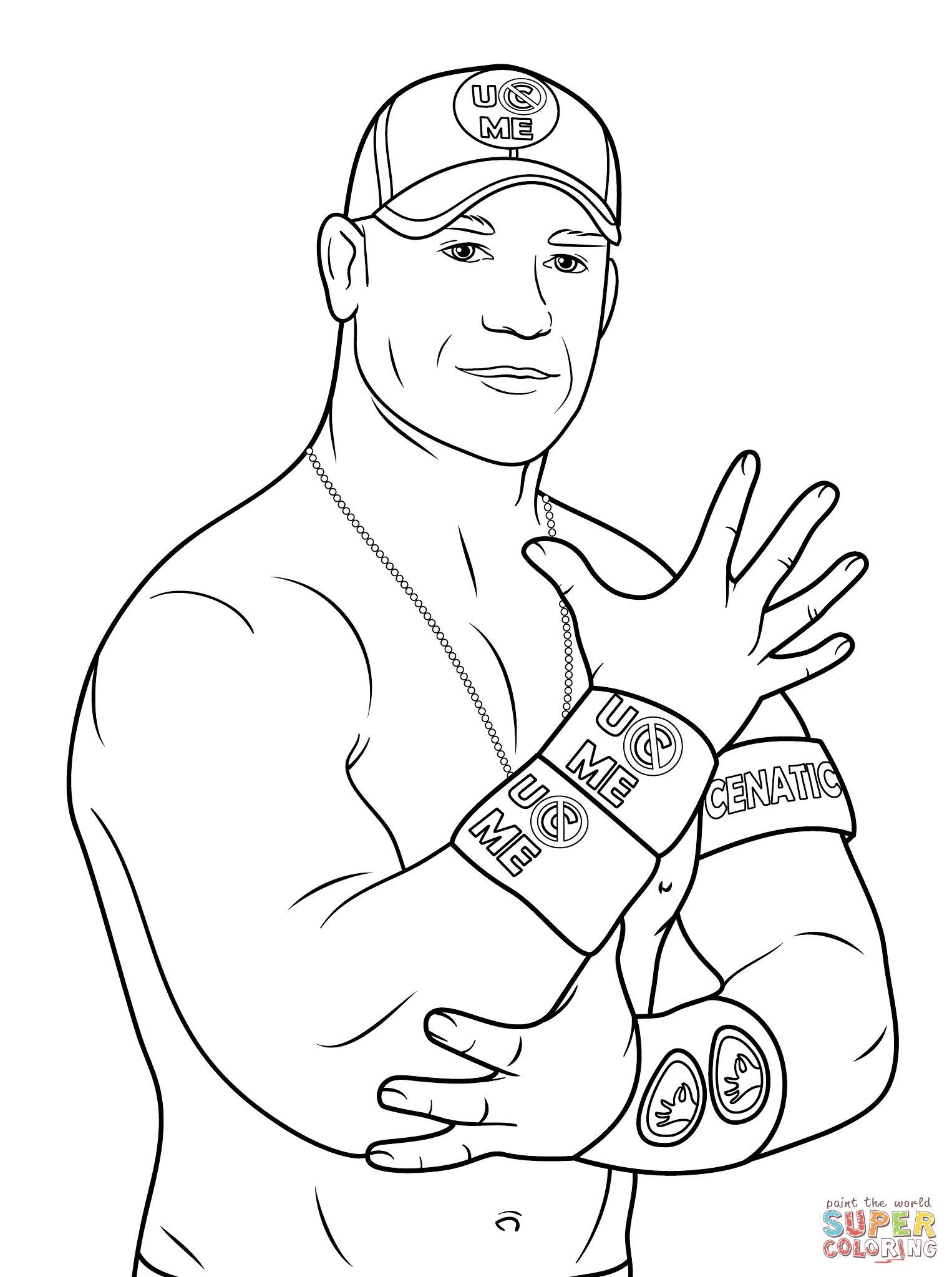 John Cena Coloring Page