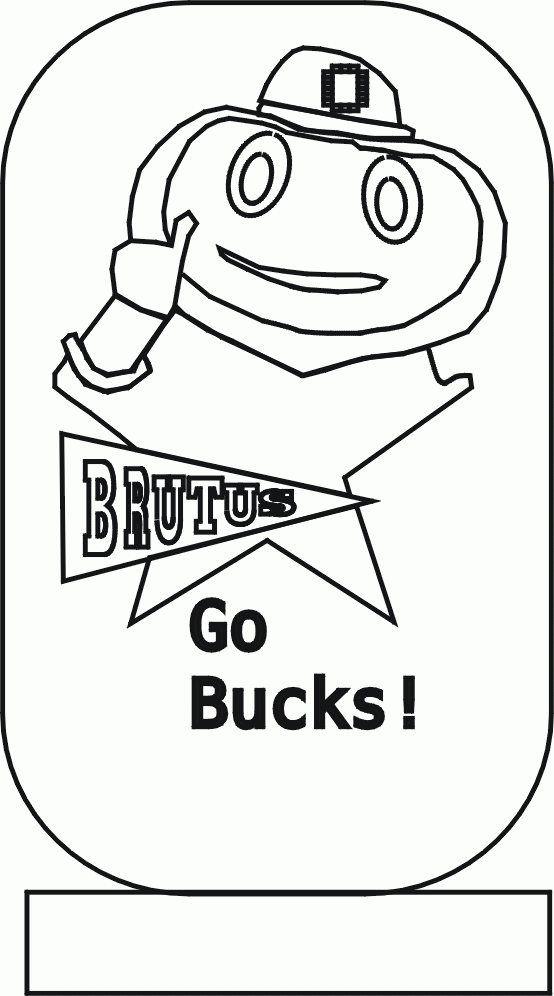 Ohio State Coloring Page - Coloring Pages for Kids and for Adults