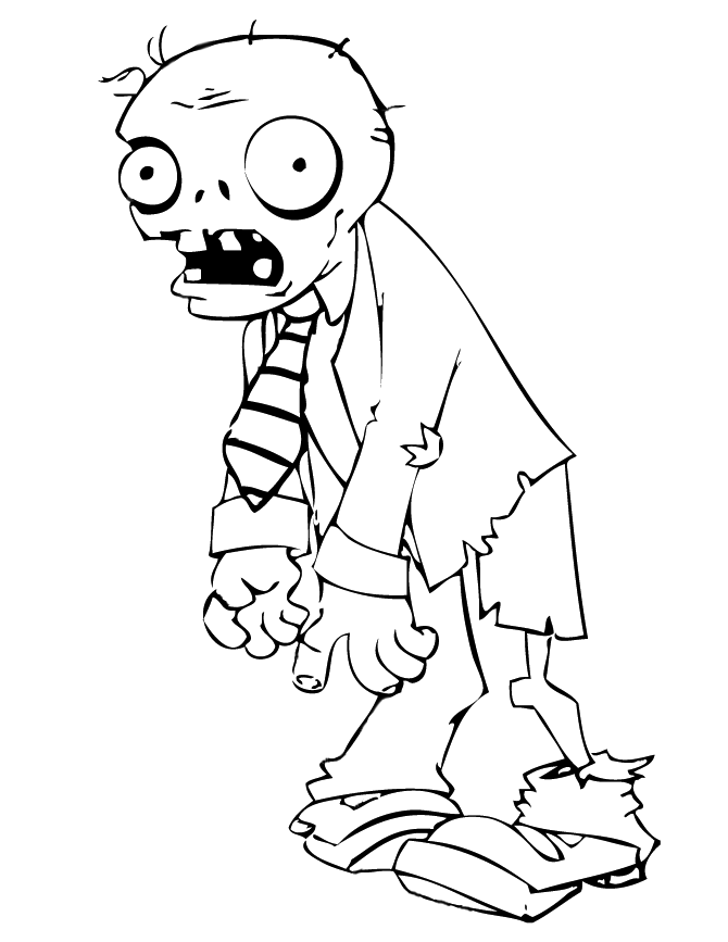 Free Printable Zombie Coloring Pages Coloring Home