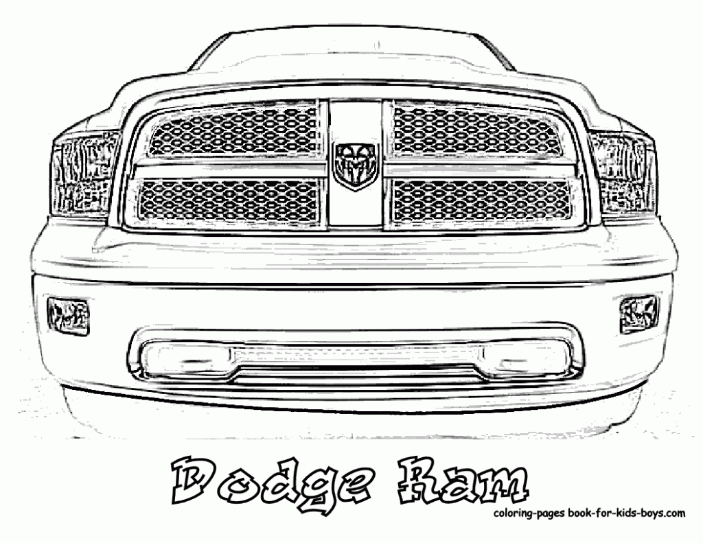 Dodge Ram Coloring Page Coloring Home