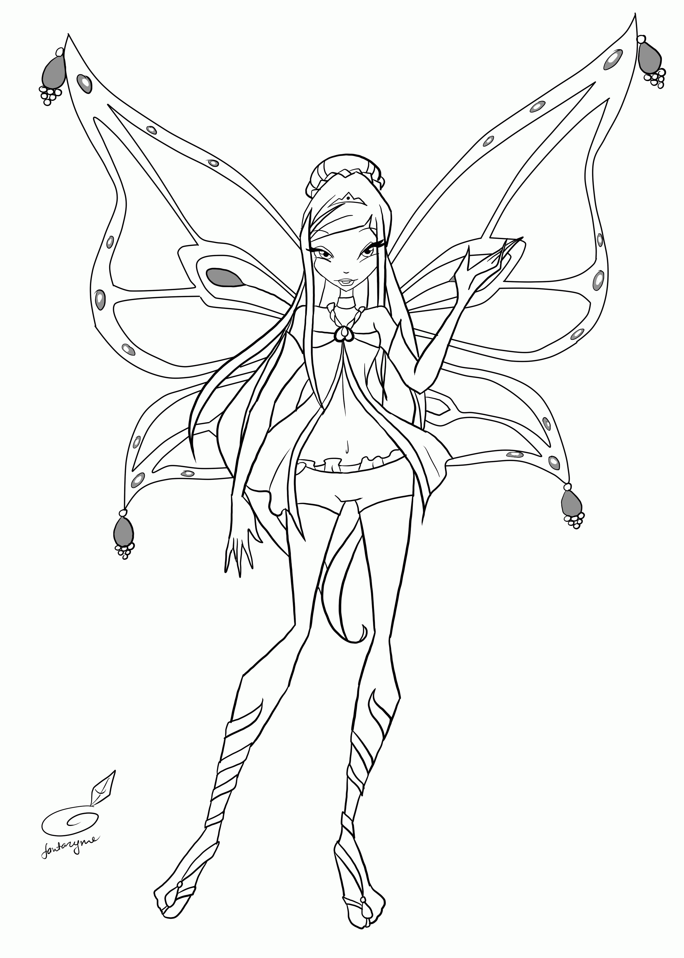 Winx Club Believix Coloring Pages - High Quality Coloring Pages