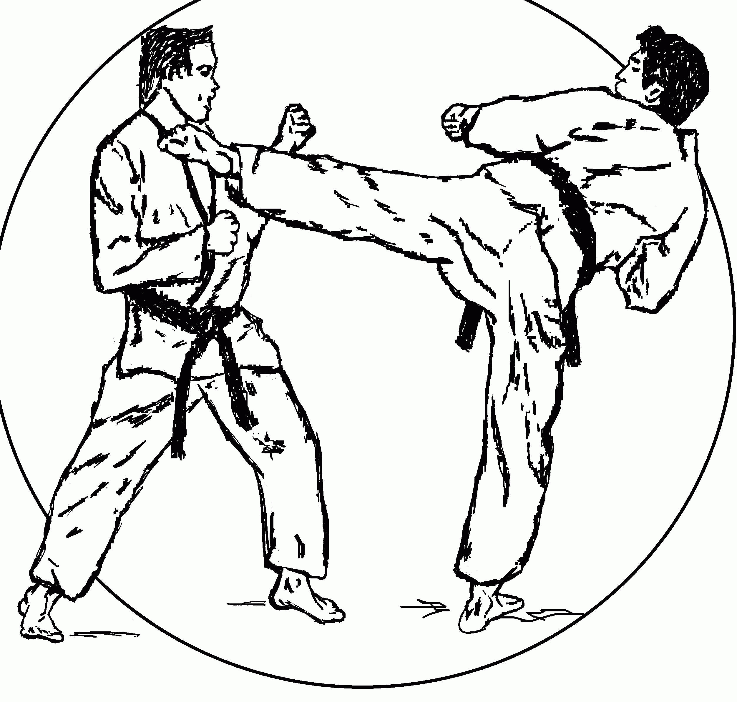 Karate Coloring Pages Coloring Home