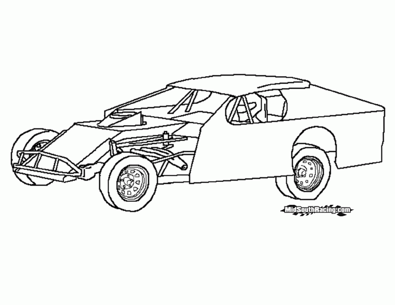 8 Pics of Dirt Late Model Race Car Coloring Pages - Dirt Track ...