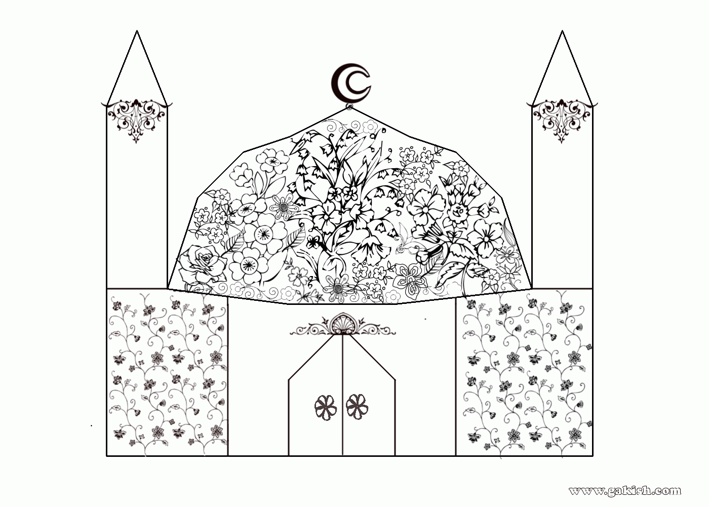Coloring Page Islamic - Coloring Home