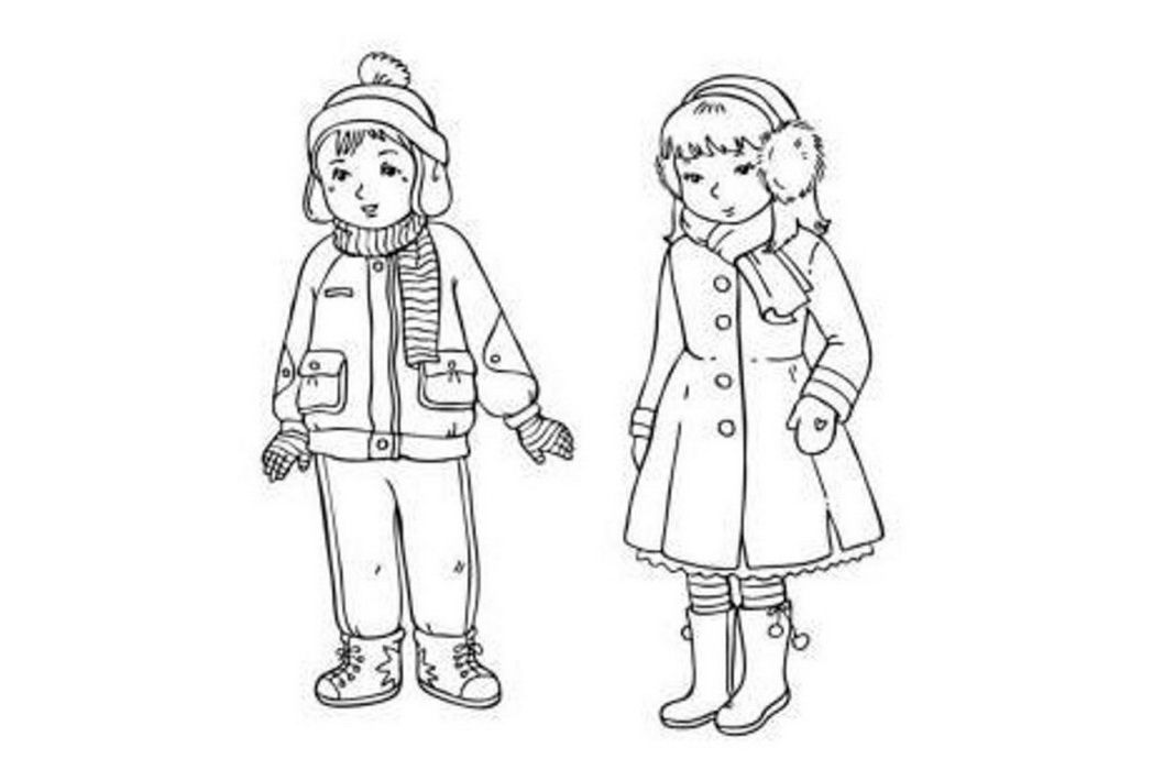 Boy In Snow Coloring Pages - Coloring Pages For All Ages