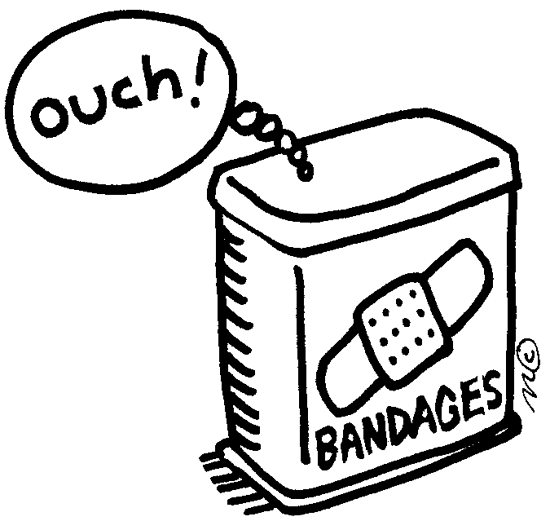 a printable coloring page for kids. band aid coloring page. first ...
