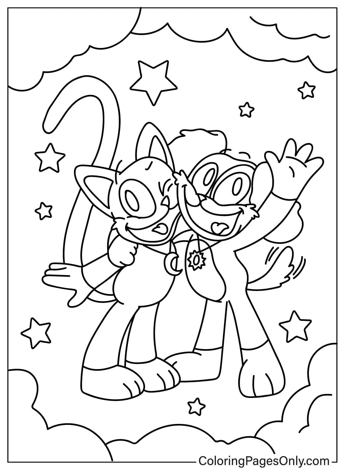 CatNap, DogDay Coloring Page - Free ...
