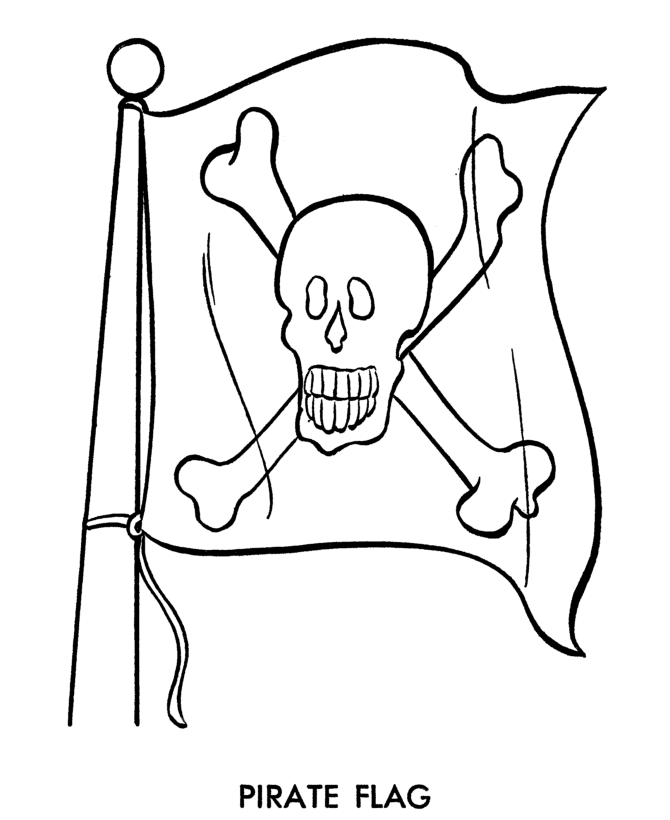 Free Pirate Flag Coloring Pages, Download Free Clip Art, Free Clip Art on  Clipart Library