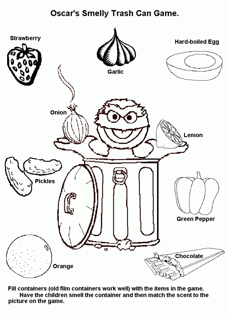 Five Senses Coloring Pages - Coloring Home