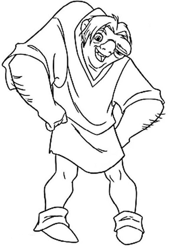 Hunchback of Notre Dame Coloring Pages