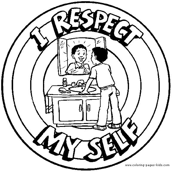221 Cartoon Respect Coloring Pages for Kids