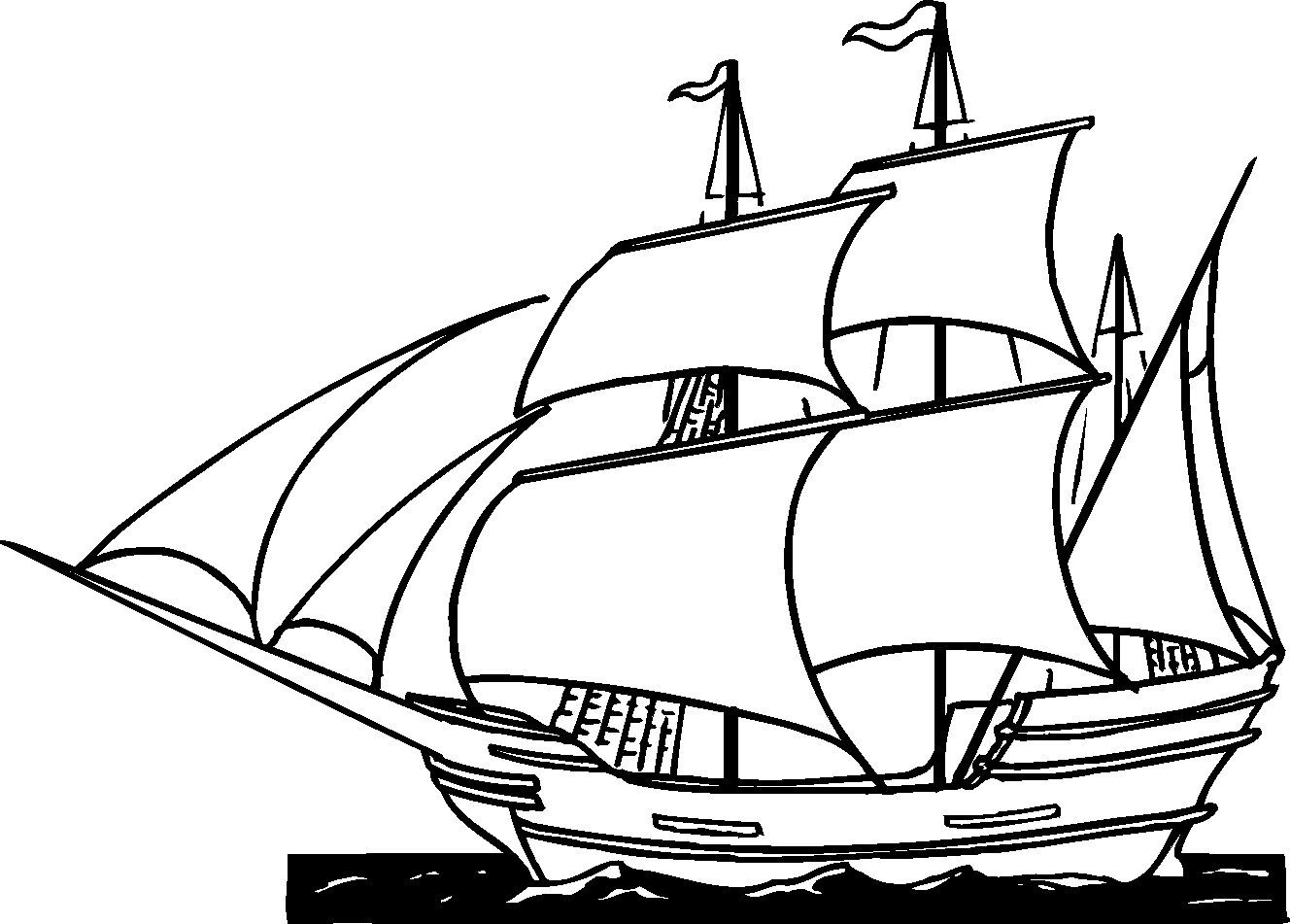 Sailing Ships Coloring Pages - Coloring Home