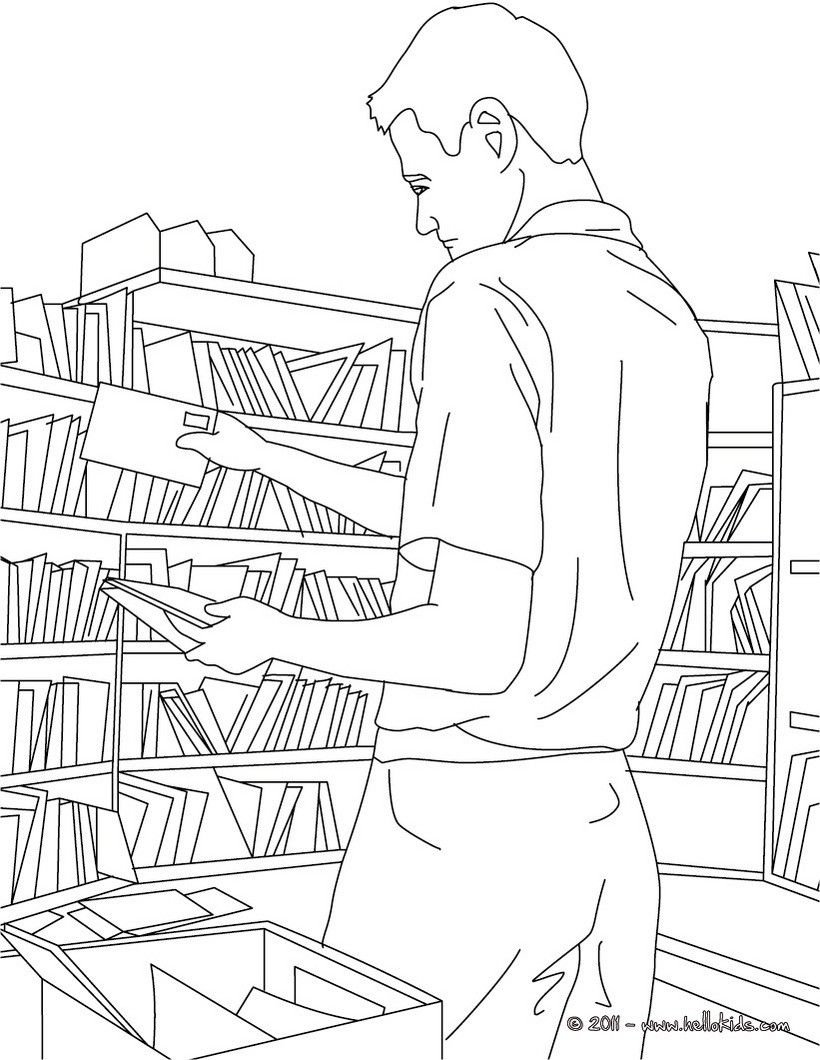 Post Office Coloring Page - Coloring Home