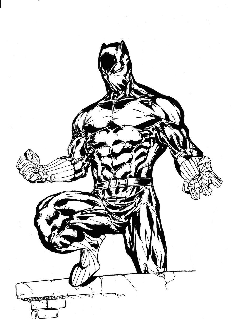 Black Panther Coloring Pages Coloring Home