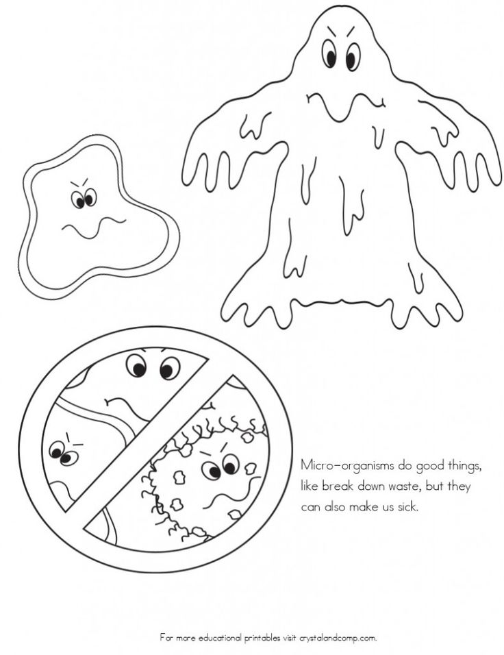Free Printable Germ Coloring Pages