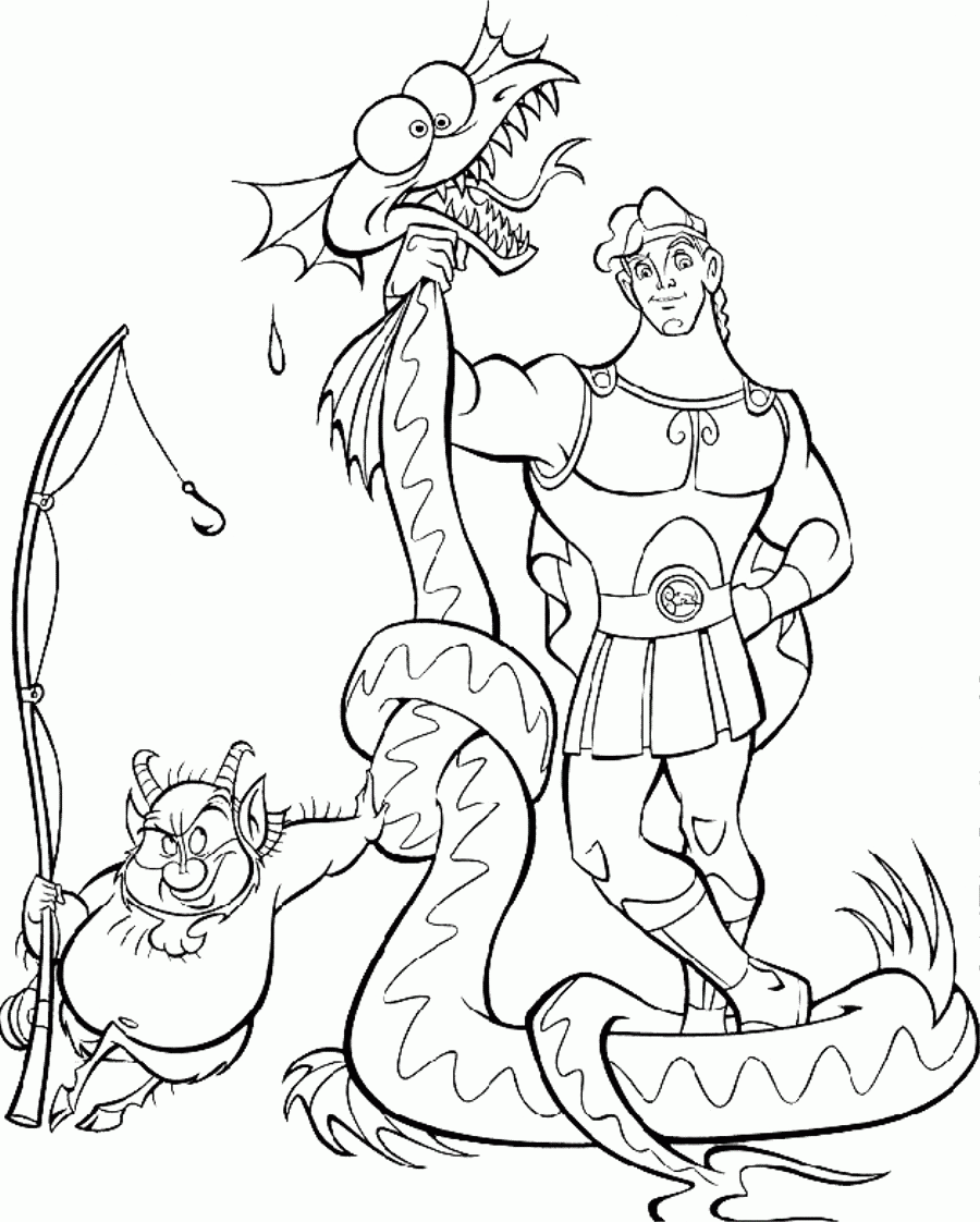 Printable Hercules Coloring Pages