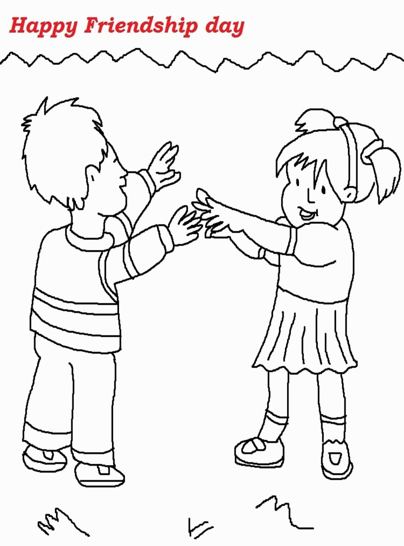 Friendship Coloring Pages Printable Coloring Home