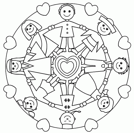 Children Around The World Coloring Pages