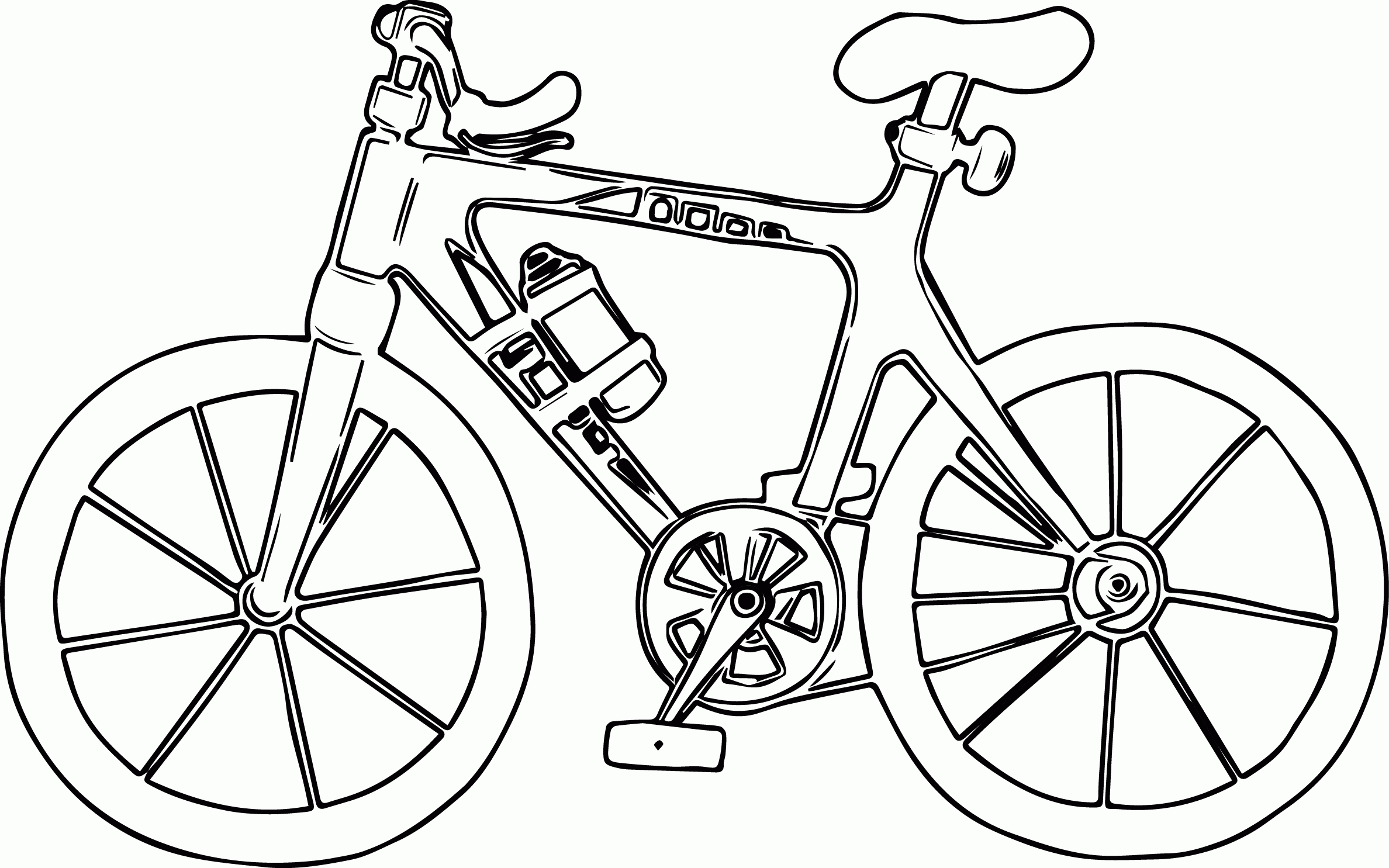 Bike Coloring Page - Coloring Home