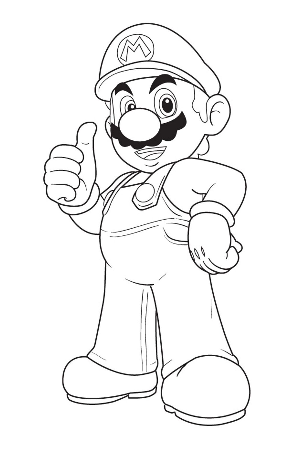 Mario Bros Coloring Pages Free | Cartoon Coloring pages of ...