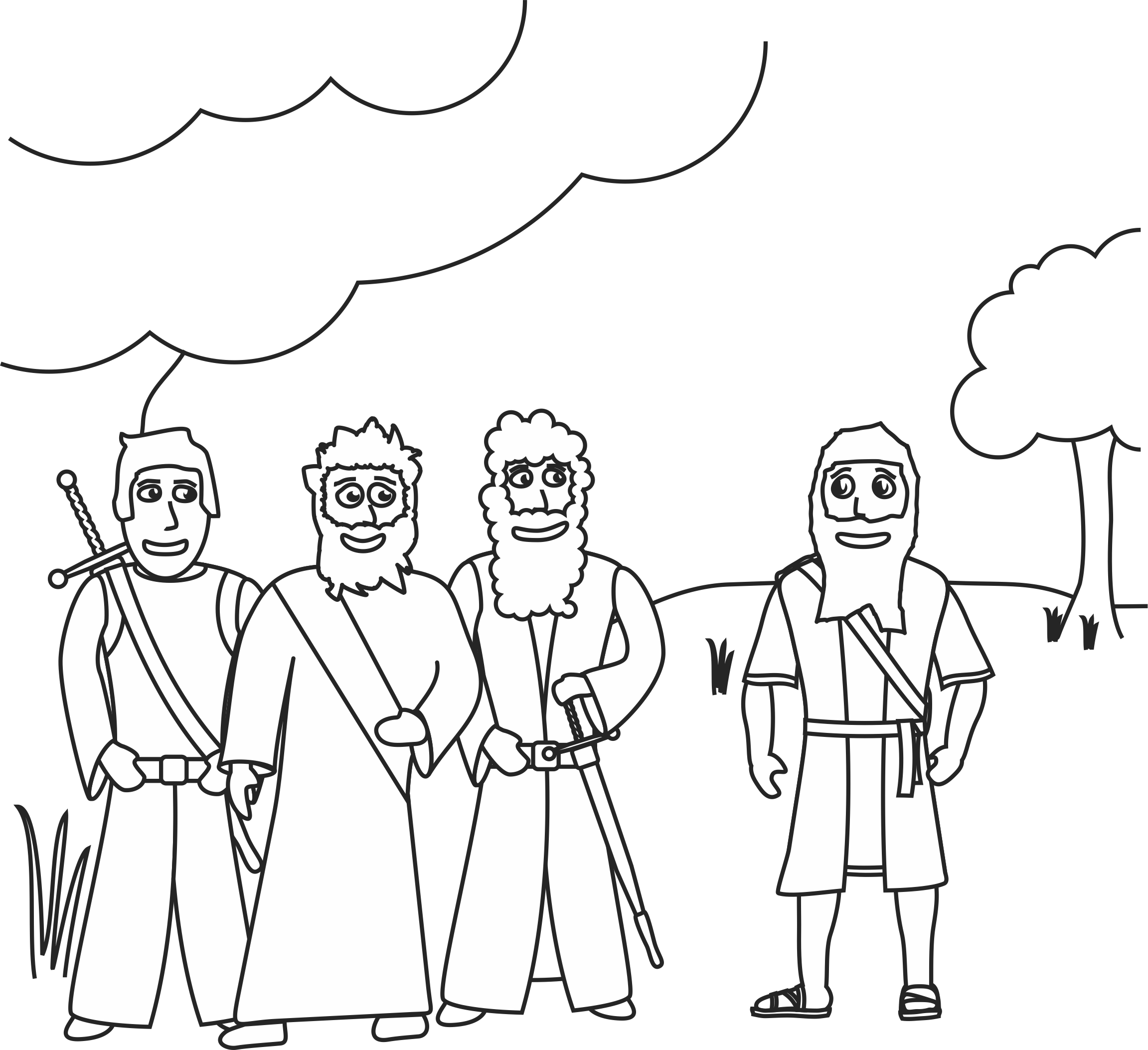 zechariah visions coloring pages - photo #8