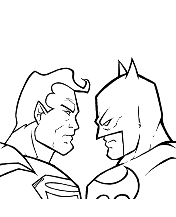 Batman Vs Superman Coloring Pages Printable