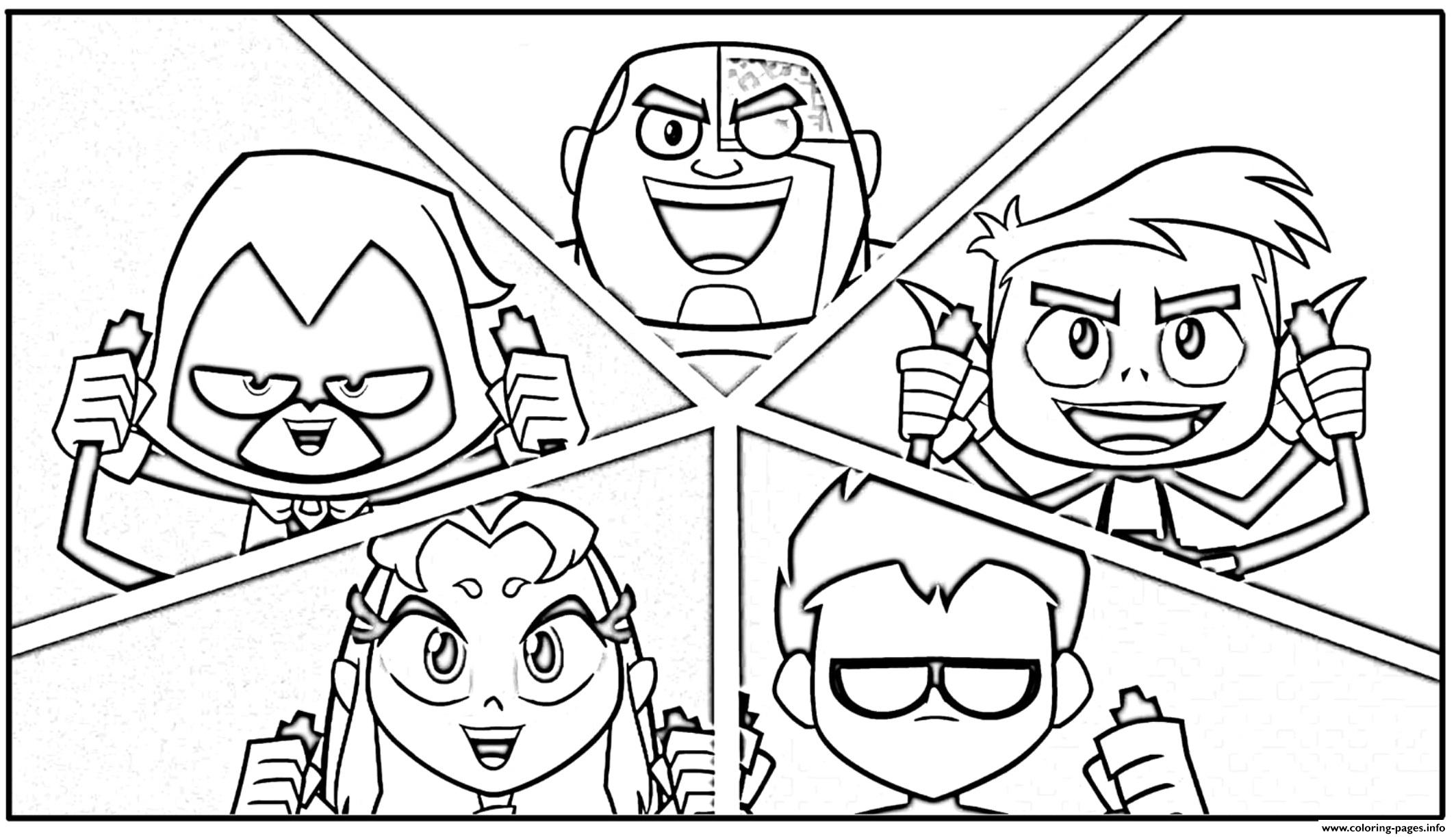 Teen Titan Go Coloring Pages Coloring Home