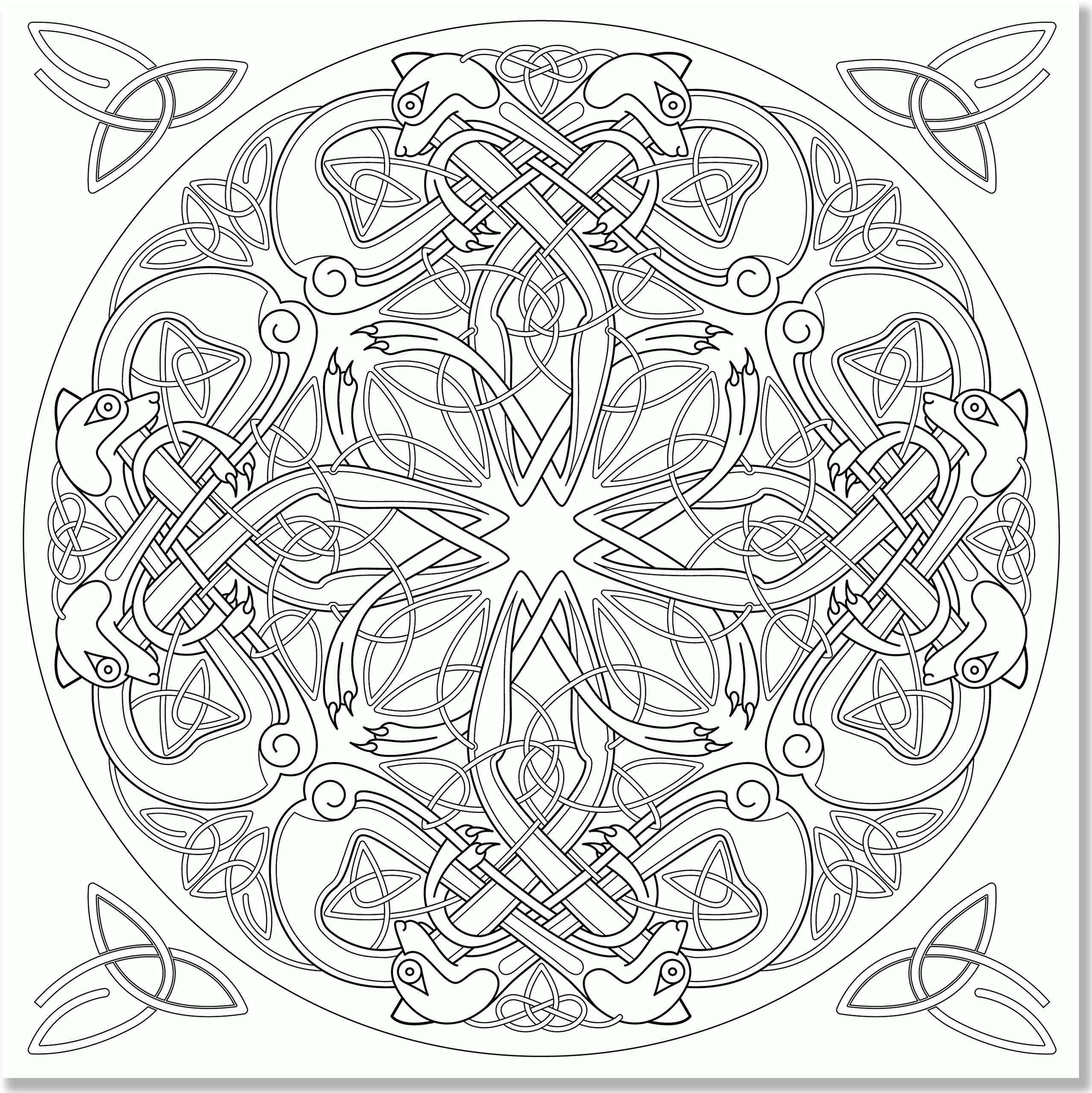 Adult Coloring Pages Celtic Knots Coloring Home