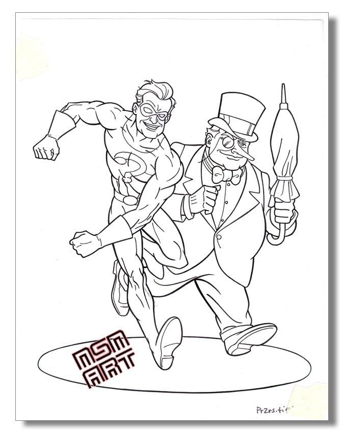 Comic Art For Sale from NSN Art, BATMAN Animation Style Guide Page ...
