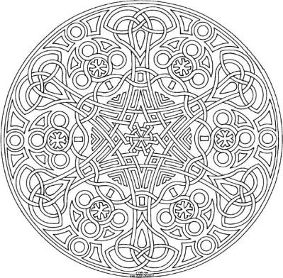 Celtic Mandala - Coloring Pages for Kids and for Adults