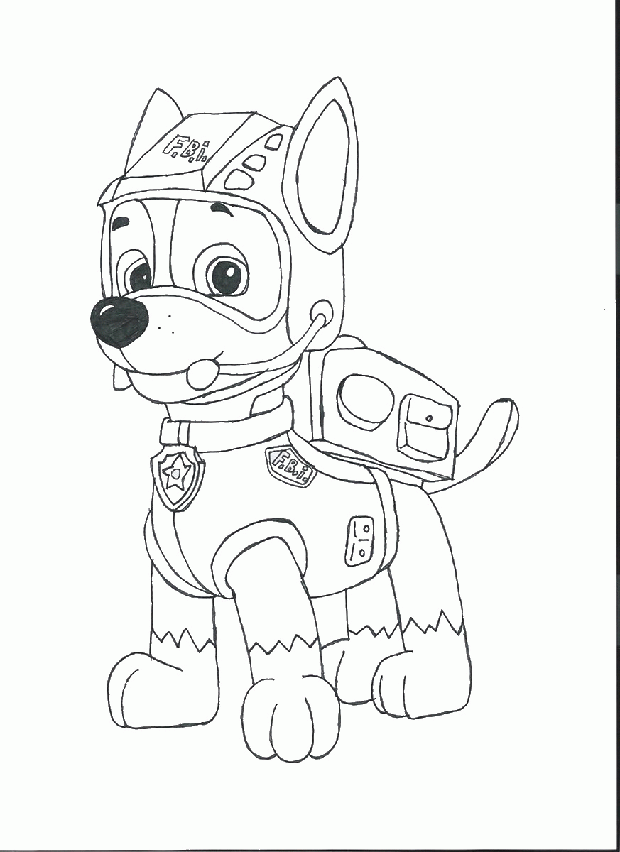 Paw Patrol Coloring Page Coloring Home