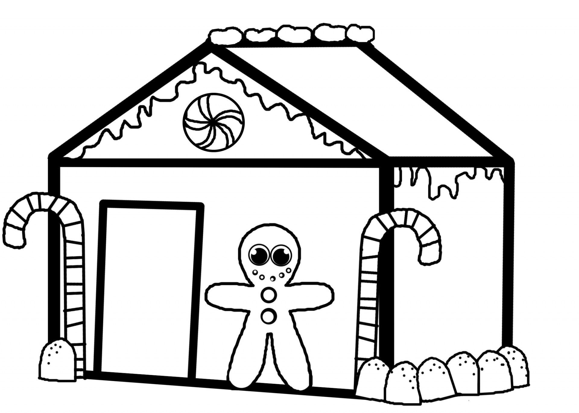 Printable Gingerbread House Coloring Pages - Coloring Home