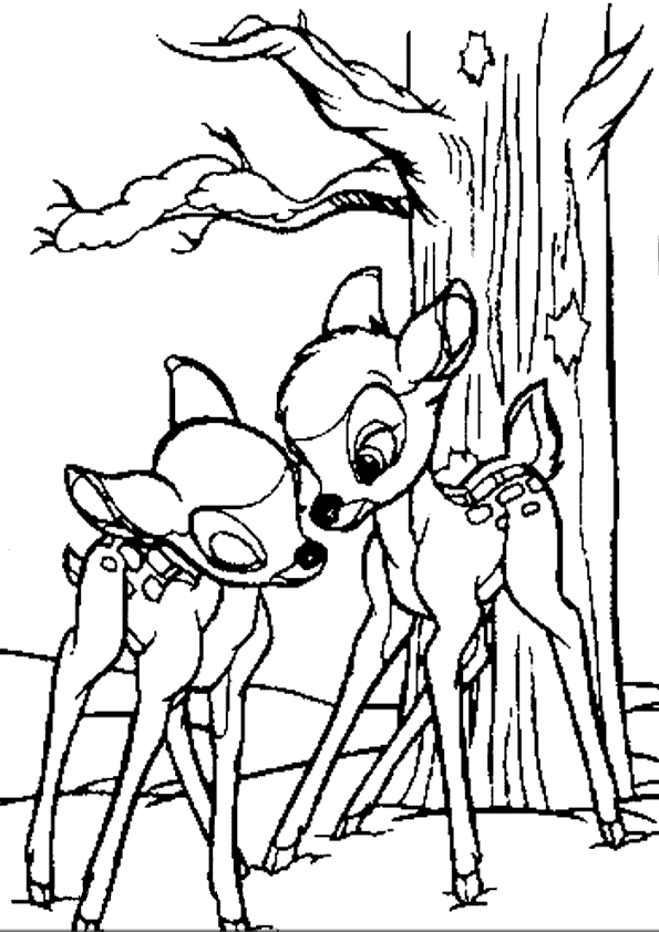 baby deer coloring pages - photo #36