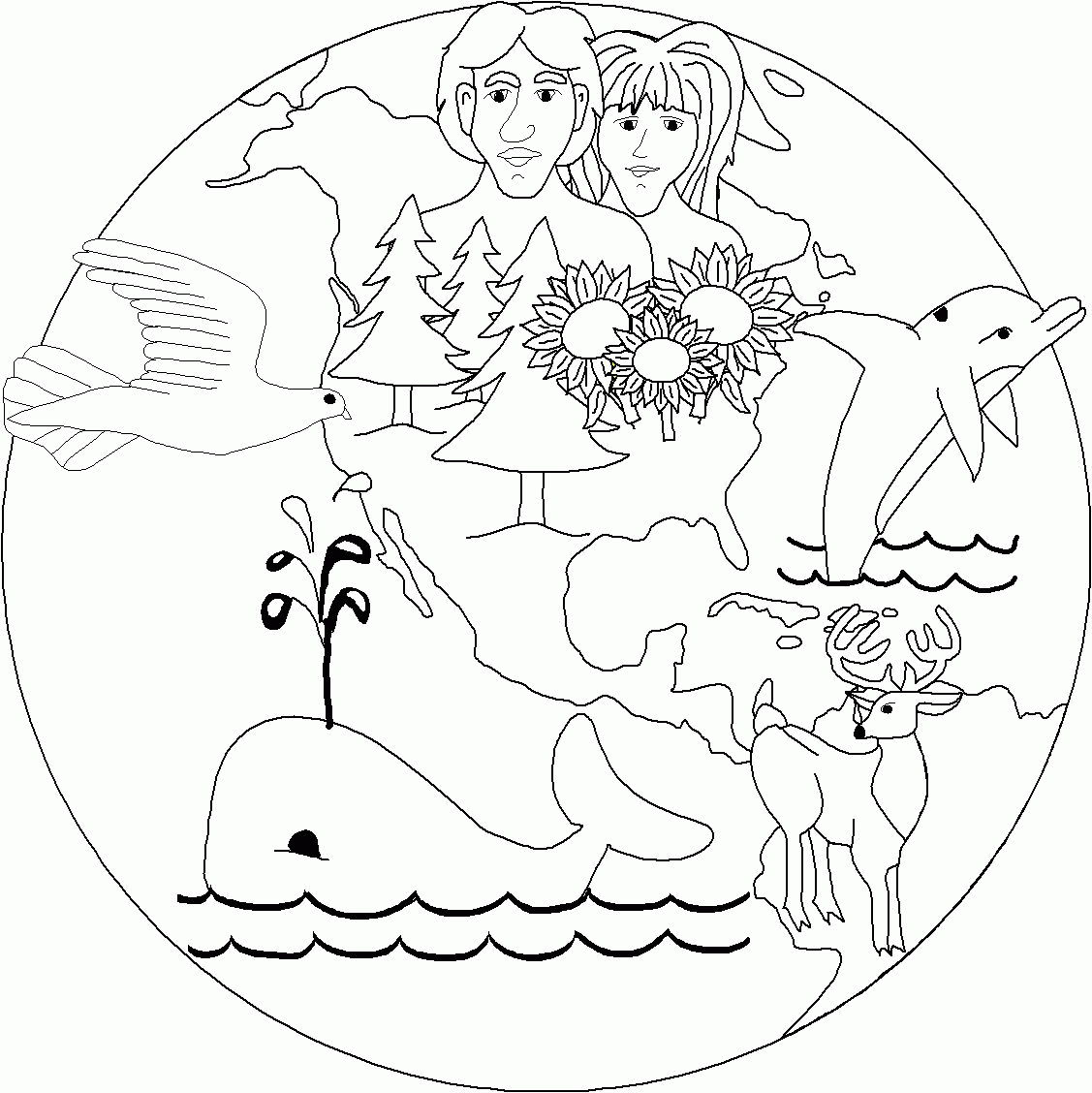 The Creation Coloring Pages - High Quality Coloring Pages