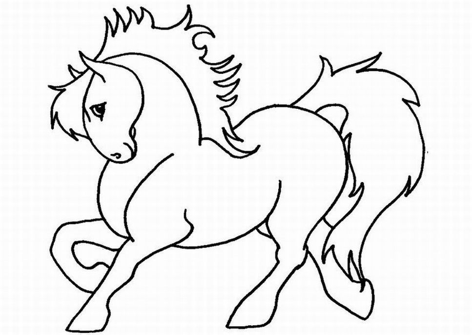 Cartoon Horse Coloring Pages - Colorine.net | #21465