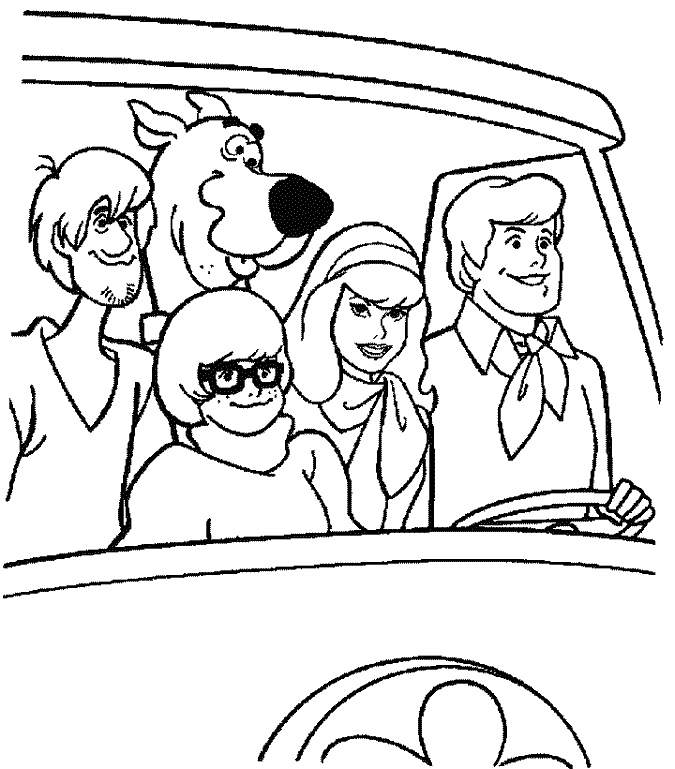 Scooby Doo Disney Character Coloring | Coloring Pages